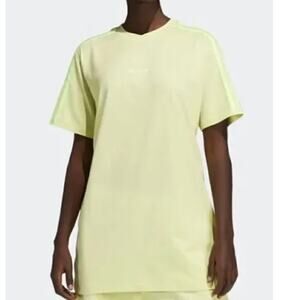 Adidas x Ivy Park 3 Stripe Short Sleeve T Shirt Frozen Yellow Unisex Size 4XL
